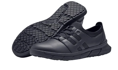 Shoes for Crews Women's Karina Lila  Slip On Trainers in Black - Slip Resistant