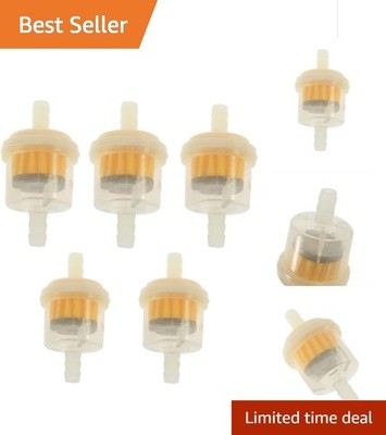 Durable Inline Fuel Filters for Lawn Mowers - 5 Pack with Magnetic Features