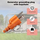 Portable Generator Grounding Plug - Neutral Ground Bonding Plug Adapter (NEMA 5-