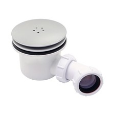 Elegant Shower Drain Trap Plastic  Metal Shower Tray Waste 90mm Bathroom Spare
