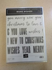 Stampin Up - More Wishes - Christmas, Love, New Year sentiments