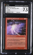 MTG Magic: The Gathering Lightning Elemental Tempest 1997 CGC 7.5
