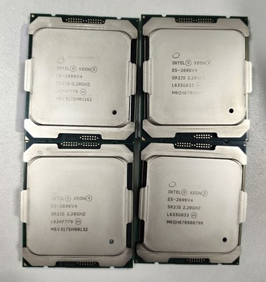 12x Intel Xeon E5-2699 V4 CPU 2.20GHz 22 CORES LGA2011-3 55M Server Prozessoren