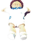 Vintage 1978/1982 Cabbage Patch Kid Red Hair Doll White Sailor Suit Preowned