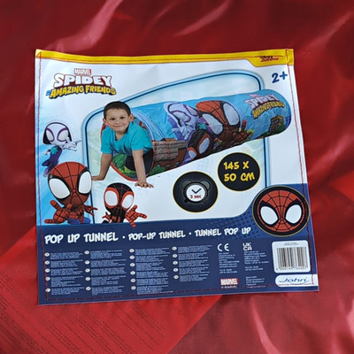 John Marvel Spidey and His Amazing Friends Pop-Up Tunnel 145 x 50 cm