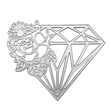 Rose Diamond Metal Cutting Dies Stencil DIY Scrapbook Album Paper Card Template