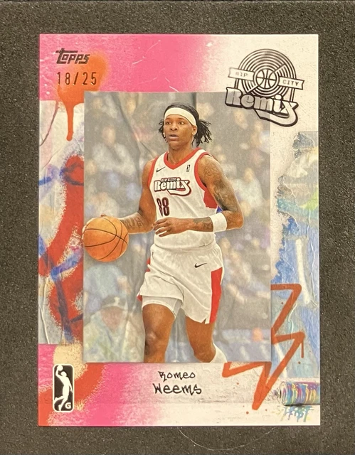 2024-25 Topps G-League - Romeo Weems #69 Pink /25 (RC) Rip City Remix