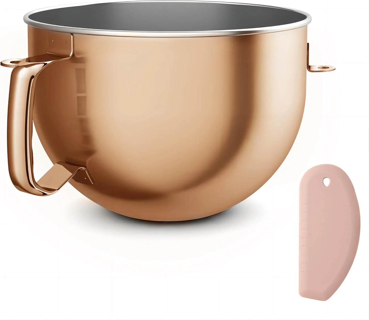 Copper Color Stainless Steel 6 Quart Mixing Bowl for Kitchen Aid Professional Bo