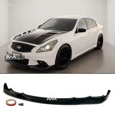 For 10-13 G37 Sedan 4DR Unpainted OE Style PU Front Bumper Lip Body Kit Spoiler