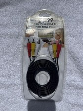 12ft Triple RCA To Triple RCA Plugs Audio/Video Dubbing Cable Uxtronic RCAT 12G