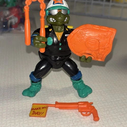 Vintage 1991 Teenage Mutant Ninja Turtles Make My Day Leo TMNT Action Figure