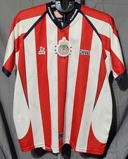 Vintage Club Deportivo Guadalajara Chivas Soccer Jersey Mexico Tolteca LG, A012