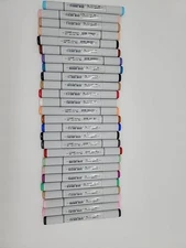 Copic Sketch Markers Lot of 26  Various Colors Used READ FIRST empty Repair A6