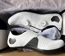LAKE Cycling CX333-X Size 41 Wide White White Clarino Shoe Carbon