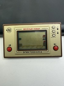 RARE VINTAGE SOVIET  MERRY COOK USSR  CHEF CATCH ELEKTRONIKA GAME & WATCH