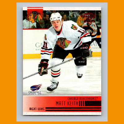 Matt Keith #274 2004-05 Pacific Red Chicago Blackhawks Hockey Card