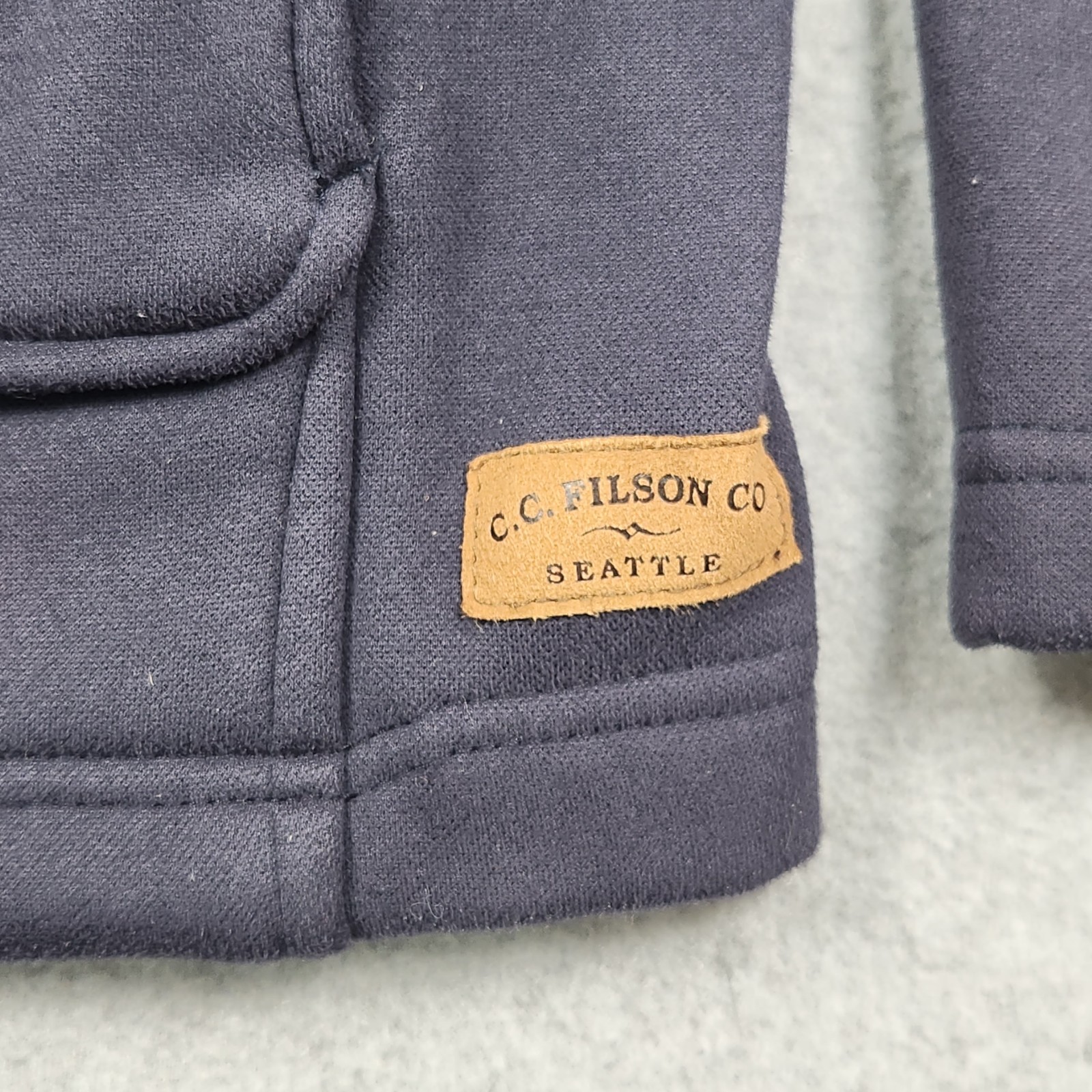 Filson Utility Jacket Medium Blue Softshell Polye… - image 7