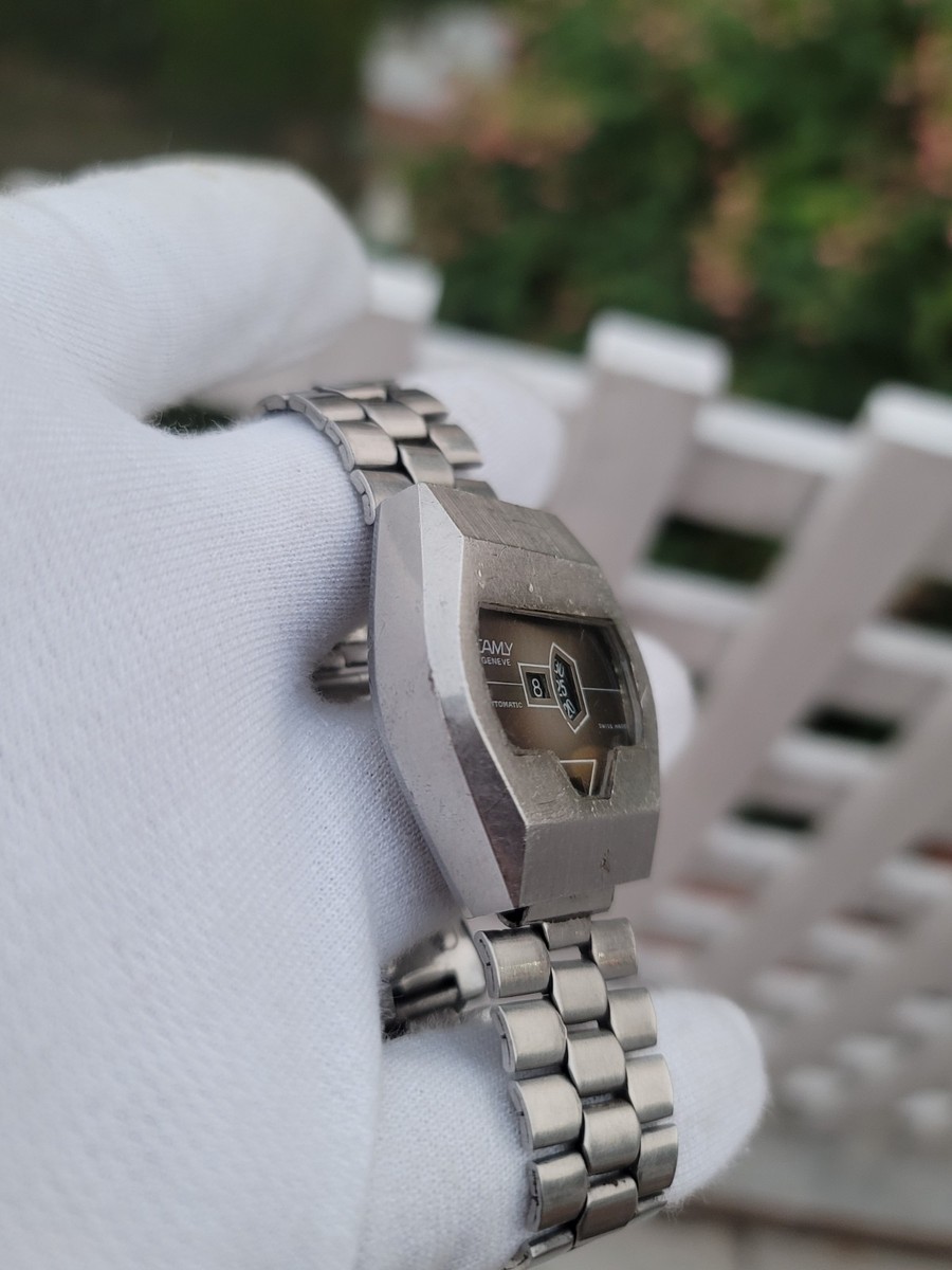 時計　CAMY GENEVE Vintage Camy Geneve Digital Jump Hour Automatic Swiss Men's Watch