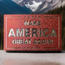47th President Trump Make America Great Again Red MAGA Fridge Magnet Shiny Foil