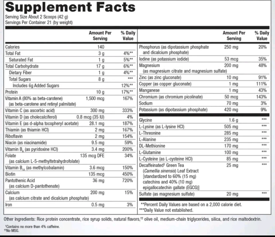 Metagenics - Polvo desintoxicante UltraClear Plus - Vainilla (31,11 oz) Foto 2 de 4