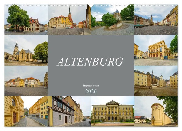 Altenburg Impressionen (Wandkalender 2026 Din A2 Quer), Calvendo Monatskalender-image
