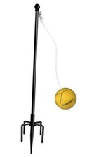 Tetherball Set with Ball  Rope for Outdoor Backyard, Adjustable Tether 10 FT