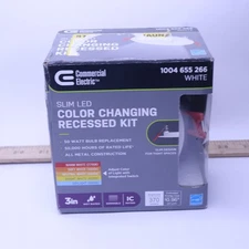 Commercial Electric Ultra Slim Canless Recessed Integrated LED Kit 3" 