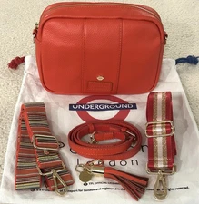 Pom Pom London Transport For London Central Line RED City bag BUNDLE ❤️~ NWOT 