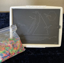 Vintage 1999 Hasbro Lite Brite Retro Toy Incl. Pegs Some Patterns Tested - WORKS