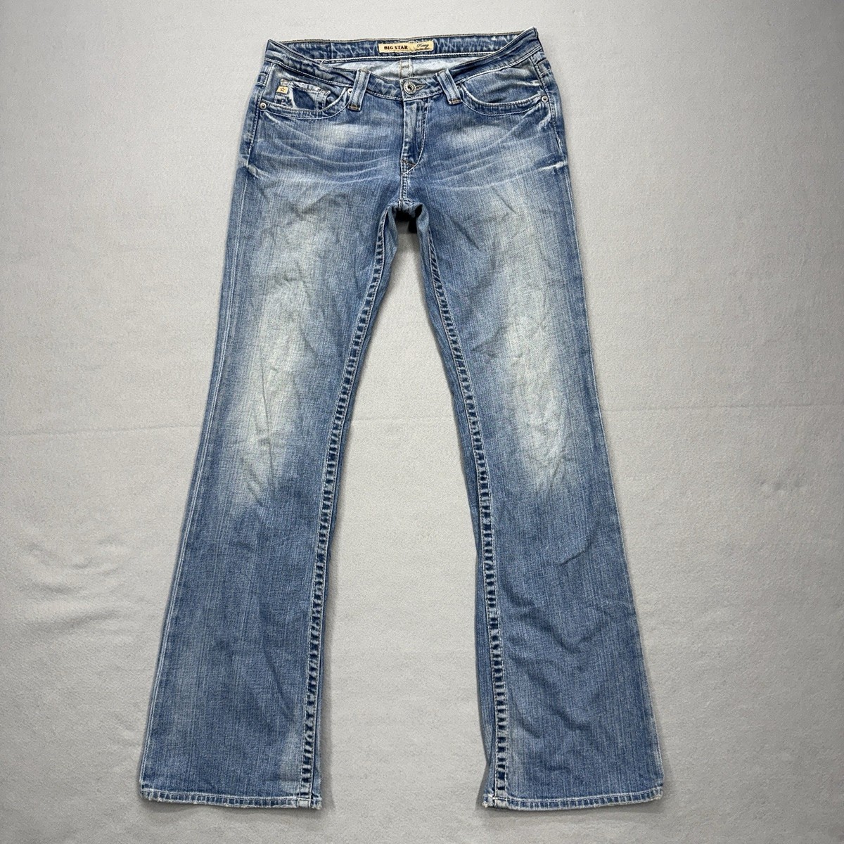 Big Star Jeans Womens 30 Blue Western Remy Low Rise Fit Dark Wash 