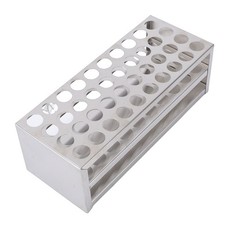 ‧Test Tube Rack 40 Holes 304 Stainless Steel Laboratory Stand Holder For School