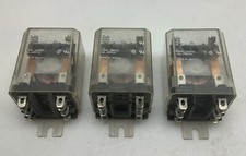 3 Pack Potter Brumfield KUP-11D55-12 Panel Relay 3 Amp 1/2 Hp 600 Vac 8 Pin