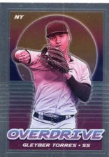2021 Panini Chronicles Overdrive Holo Prizm Gleyber Torres New York Yankees #6