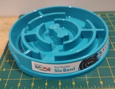 Dog Dish Fun Feeder Slo Bowl Maze 9 Diameter - Holds 3 Cups Slow Feed Dog Bowl