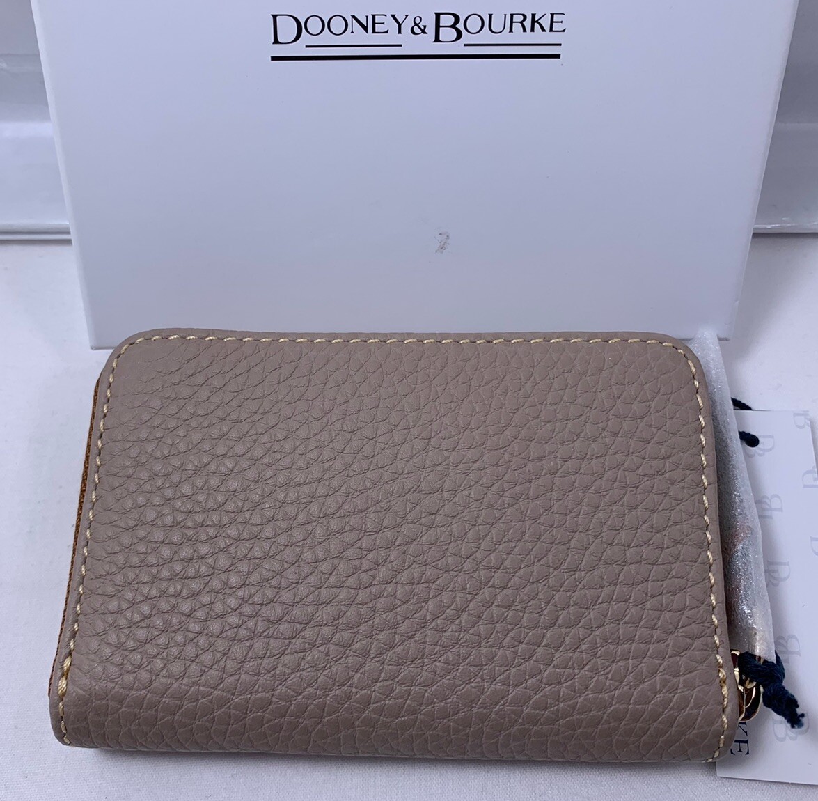 Dooney & Bourke Pebble Grain Large Zip Around Credit Card Case
