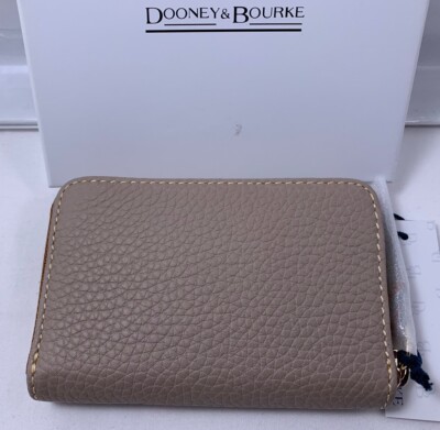 Dooney & Bourke Pebble Grain Large Zip Around Credit Card Case