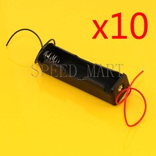 10 PCS High Quality 18650 Battery Storage Clip Holder Box Case with 15cm Lead
