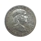 1950  Franklin Uncirculated Half Dollar  Silver Coin
