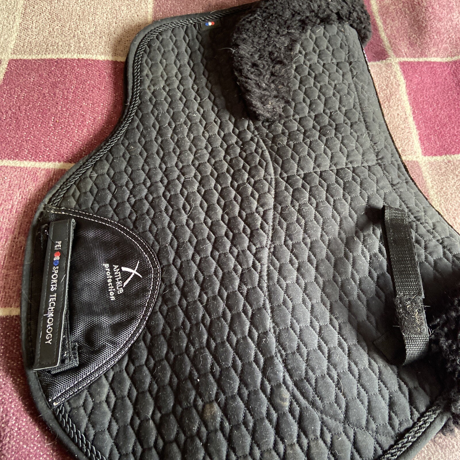 Premier Equine Black GP Full Saddle Pad Numnah, Sheepskin eBay