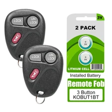 2 For 1999 2000 2001 Chevrolet Silverado 1500 2500 Remote Key Fob 3B KOBUT1BT