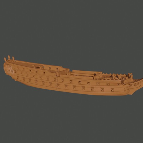 1/700th Dutch 68-gun Ship-of-the-Line, 1770s-1800s - 第 1/1 張圖片