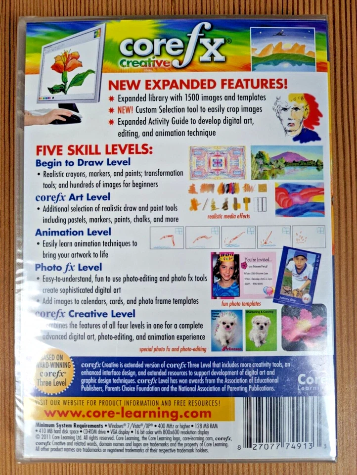 Core Learning Core Creative FX Art Software PC CD ROM Software - New Sealed - Image 2 of 2