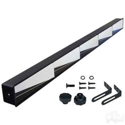 RHOX ACC-1000 5 Panel Rear View Mirror w/ Brackets for Golf Cart Universal