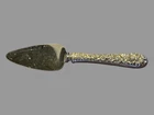 Kirk & Son Stieff Sterling Silver Repousse 6-1/2" Cheese Server Stainless Blade