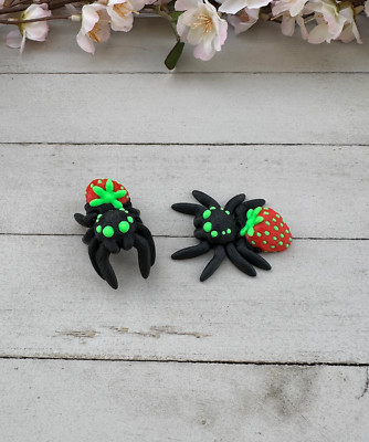 Set of 2 3D Printed Articulated Spiders (Clover/Heart/Rose/Plain) - Cinderwing3d
