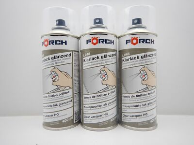3x 1K FÖRCH L248 KLARLACK LACK SPRAY SPRAYDOSE LACK VERSIEGELUNG 