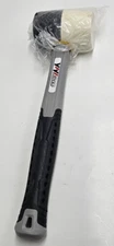YIYItools Rubber Mallet White and White Head / Gray Black Handle