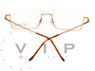 ST.DUPONT LUNETTE BRILLE LESEBRILLE GOLD-FINISH HALF FRAME GLASSES OCCHIALI RARE