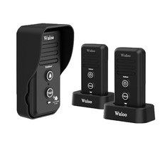 Wuloo 2460ft Wireless Doorbells Intercoms Door Bell Ring Rechargable Battery