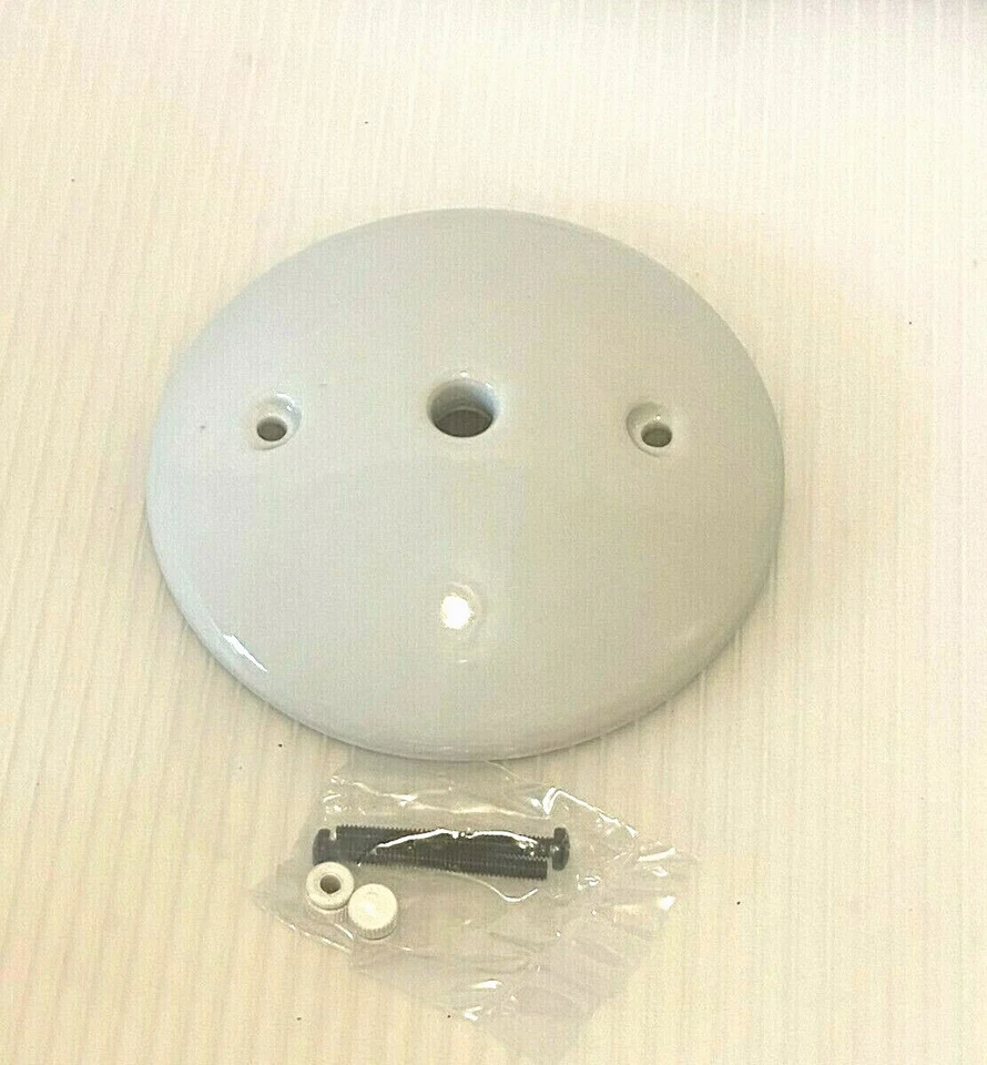 New: Porcelain Black or White Finish Modern Canopy or wall Backplate - NIB - Image 3 of 4